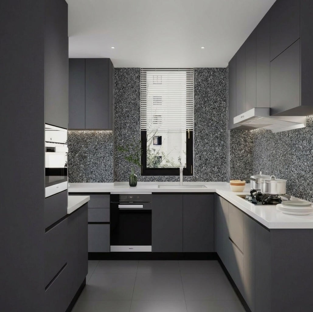 Giấy D&aacute;n Tường Base M&atilde; 3816-4 V&acirc;n Giả Đ&aacute; Hoa Cương M&agrave;u X&aacute;m Đậm