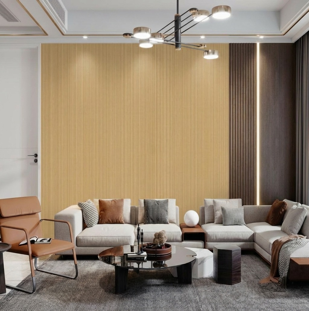 Giấy D&aacute;n Tường Avenue M&atilde; 77287-4 M&agrave;u N&acirc;u Gỗ Cao Cấp 