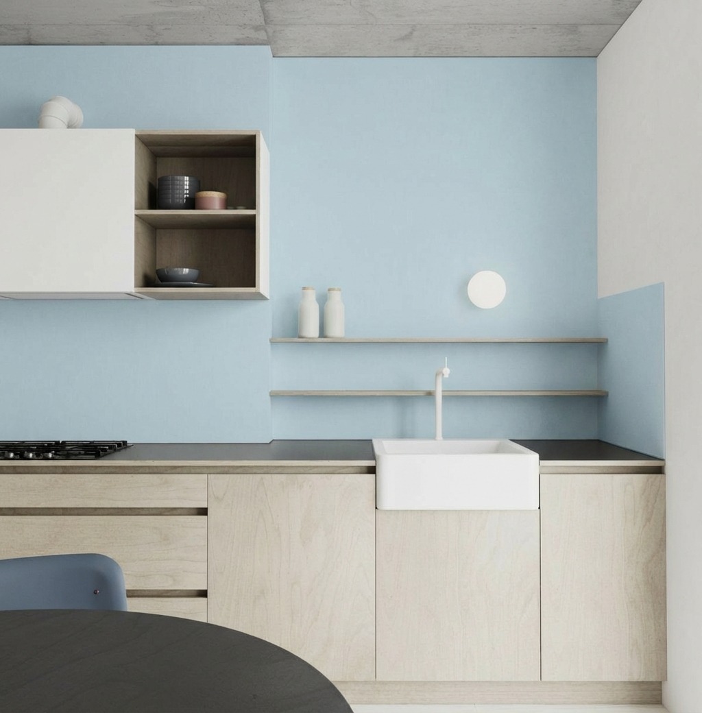 Giấy D&aacute;n Tường Cassia M&atilde; 8673-4 Xanh Pastel Dịu D&agrave;ng