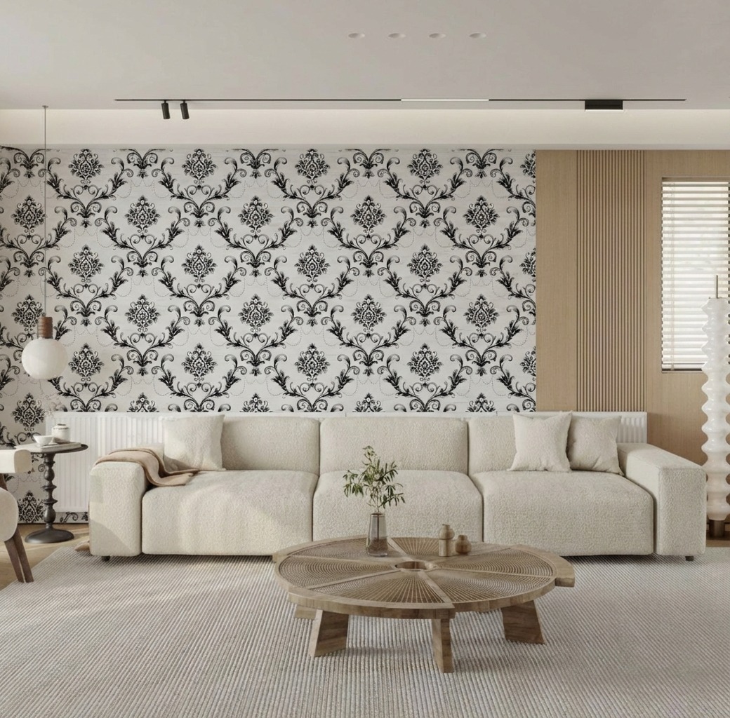 Giấy Dán Tường Cassia Mã 8701-4 Trắng Khói Hoạ Tiết Cổ Điển Giấy Dán Tường Cassia Mã 8701-4 Trắng Khói Hoạ Tiết Cổ Điển