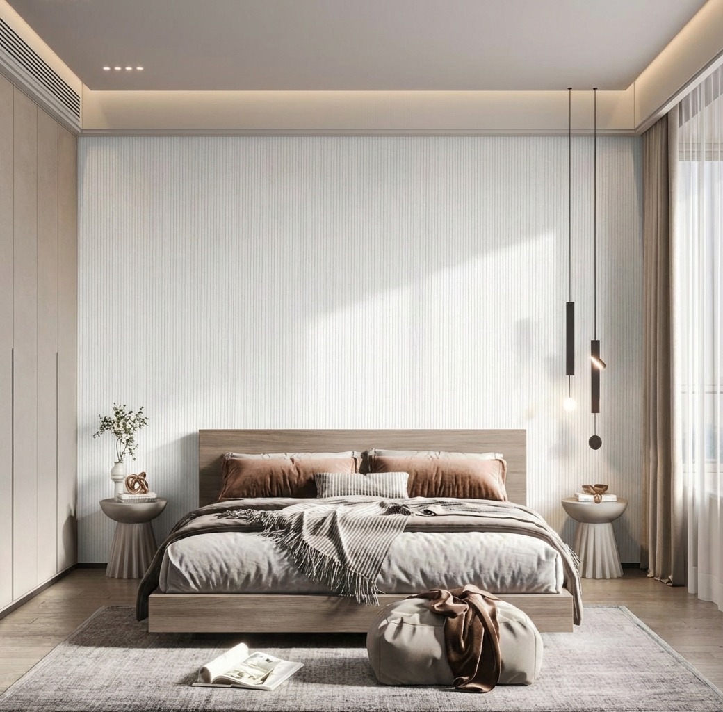 Giấy D&aacute;n Tường Đơn Giản The Basics M&atilde; N0322 V&acirc;n Sọc Dệt