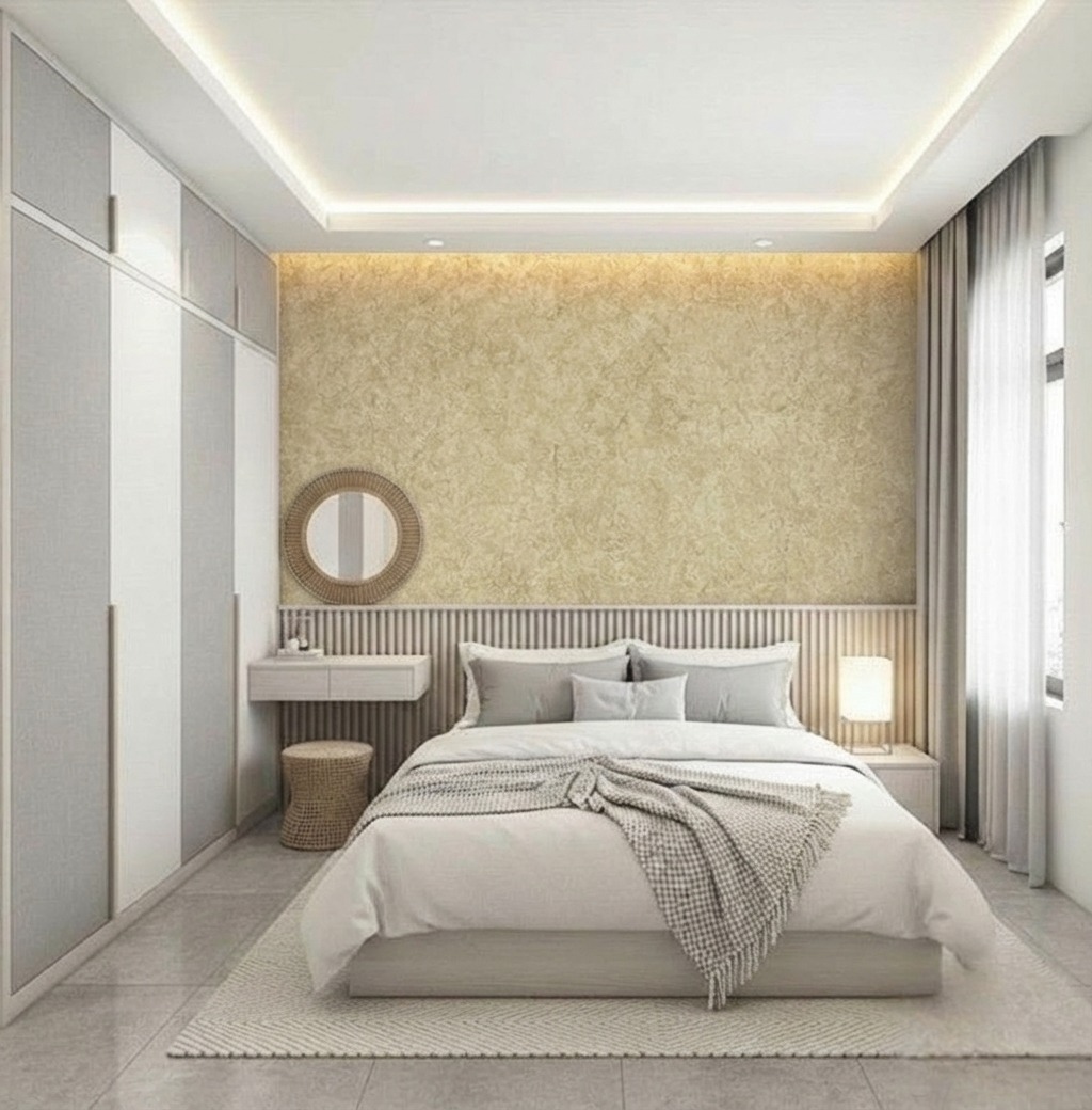 Giấy D&aacute;n Tường Imperial M&atilde; 81015-2 M&agrave;u V&agrave;ng C&aacute;t Tinh Tế