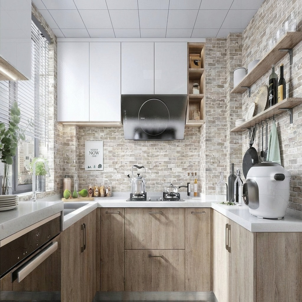 Giấy D&aacute;n Tường Imperial M&atilde; 81019-2 Giả Tường Ốp Đ&aacute; M&agrave;u X&aacute;m