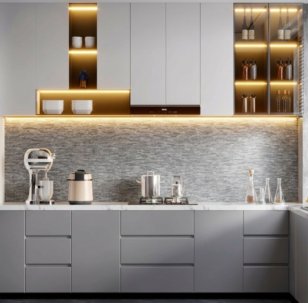 Giấy D&aacute;n Tường Natural M&atilde; 88432-2 M&agrave;u X&aacute;m Giả Gạch Hiện Đại 