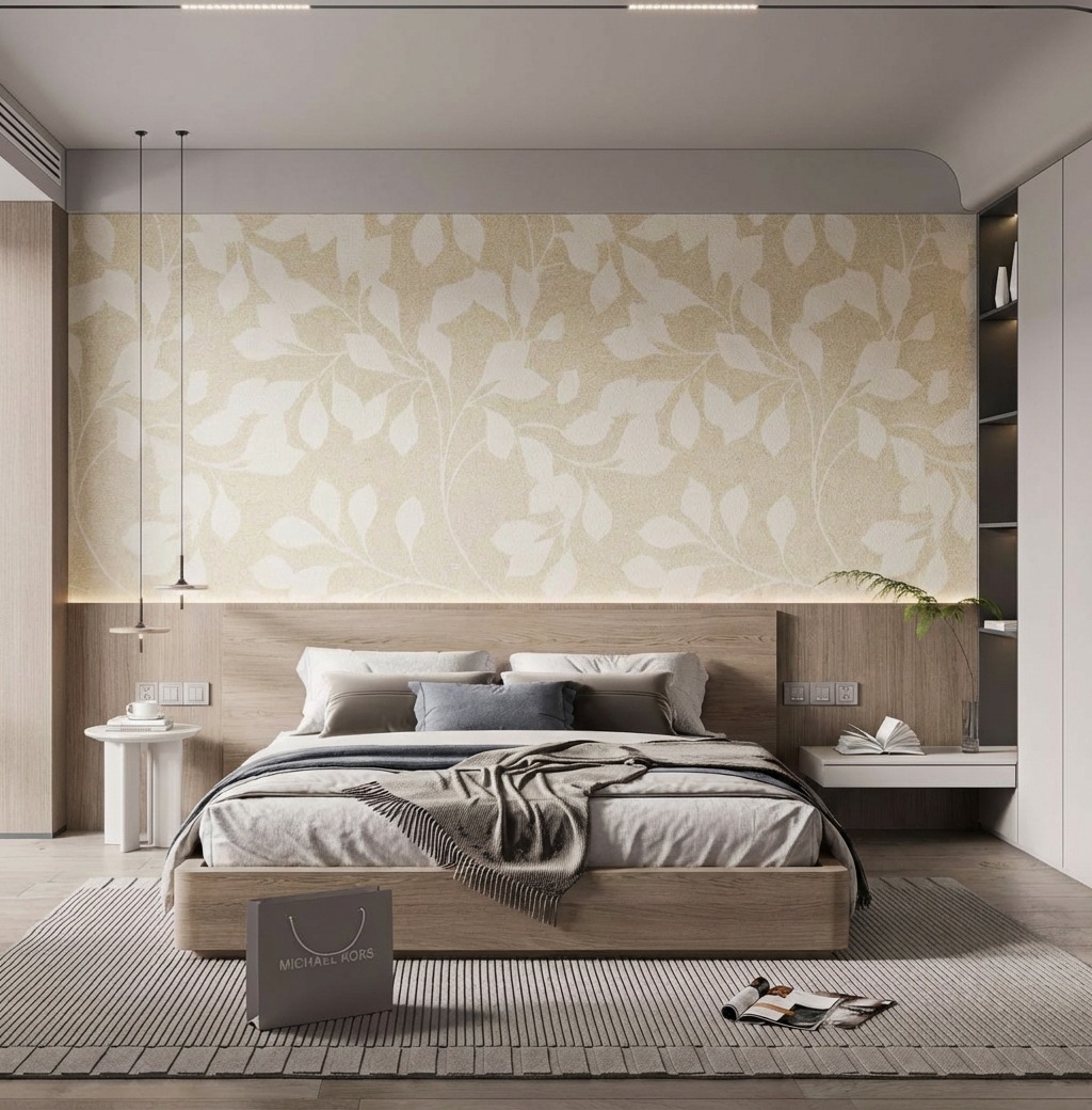 Giấy Dán Tường Nhật Bản Mã Ba6086 Màu Kem Hiện Đại Giá Tốt Giấy Dán Tường Nhật Bản Mã Ba6086 Màu Kem Hiện Đại Giá Tốt