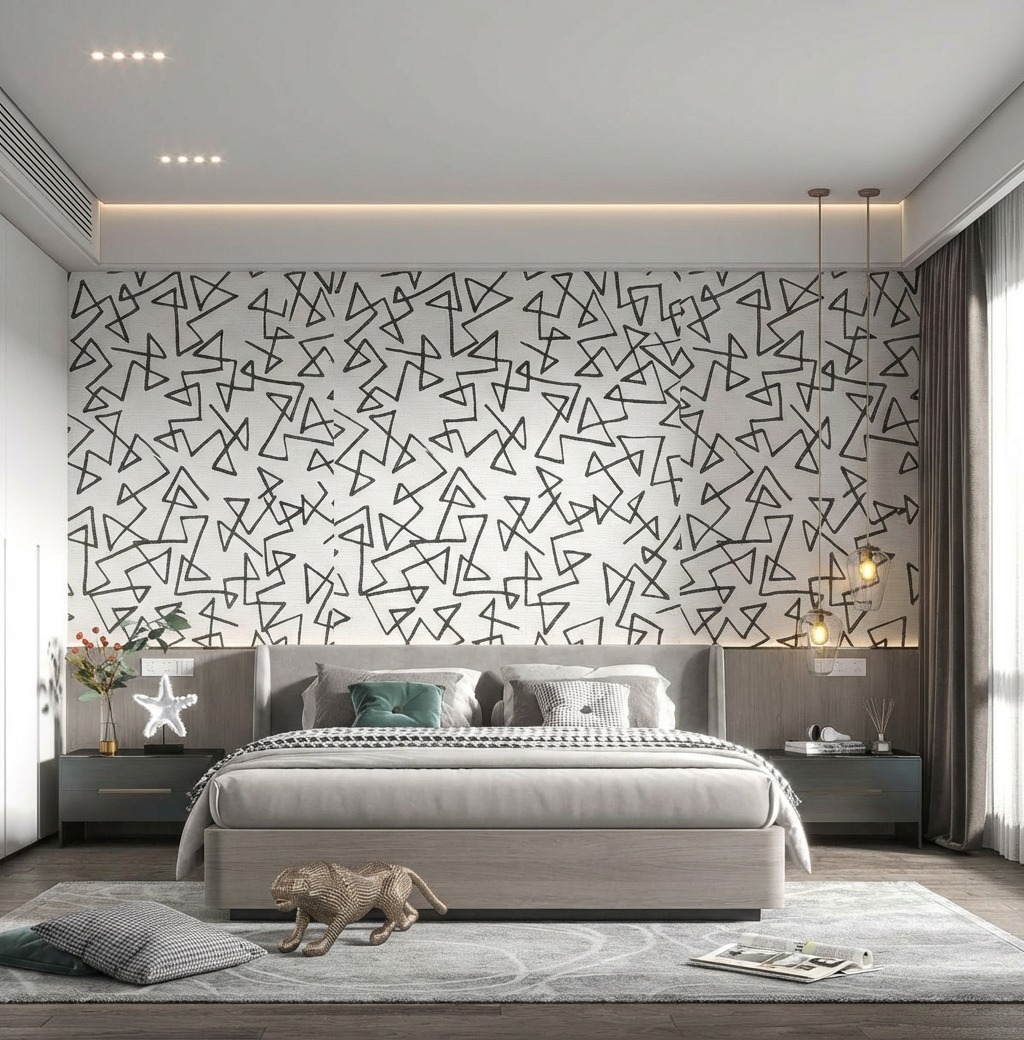 Giấy D&aacute;n Tường Nhật Bản M&atilde; Ba6149 Hoạ Tiết Hiện Đại Gi&aacute; Tốt