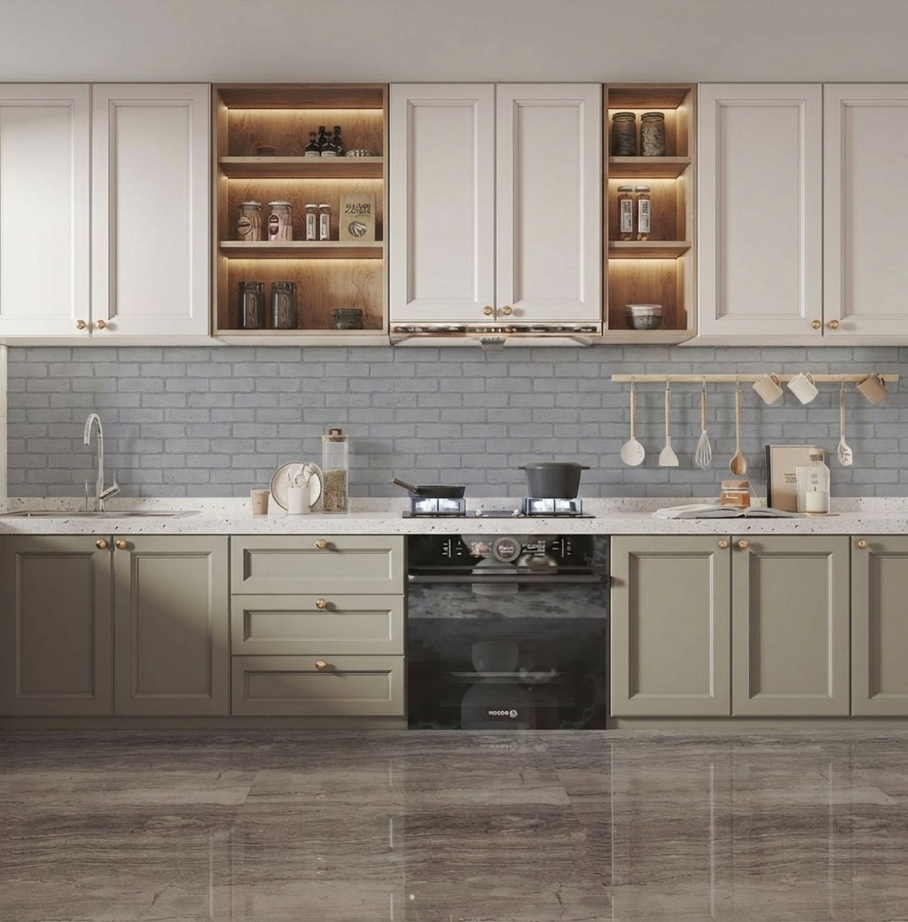 Giấy D&aacute;n Tường Nhật Bản M&atilde; Ba6170 M&agrave;u X&aacute;m Giả Gạch