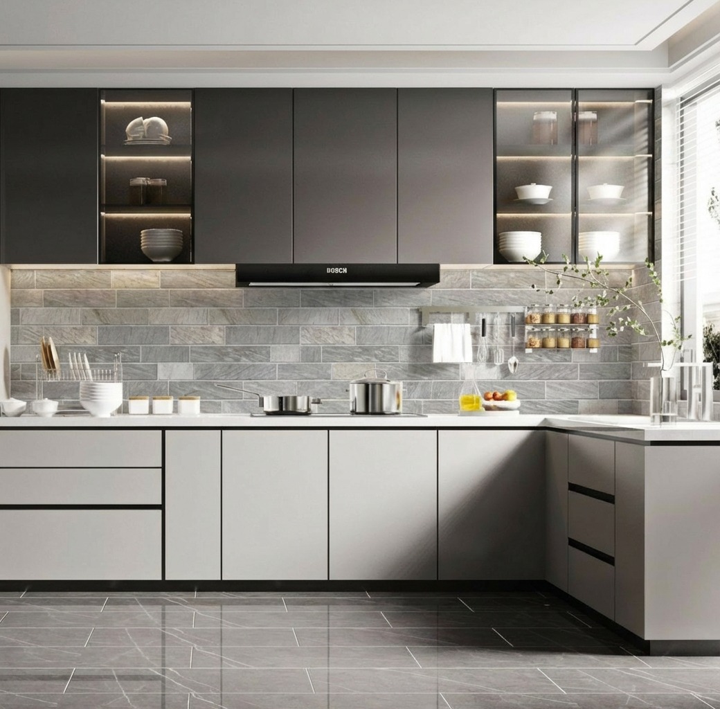 Giấy D&aacute;n Tường Nhật Bản M&atilde; Ba6227 M&agrave;u X&aacute;m Giả Đ&aacute; Gi&aacute; Rẻ