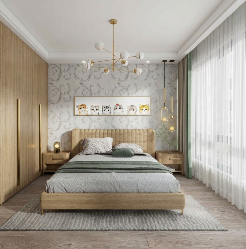 Giấy Dán Tường Nhật Bản Mã Ba6279 Màu Kem Phối Xám Hiện Đại Giấy Dán Tường Nhật Bản Mã Ba6279 Màu Kem Phối Xám Hiện Đại