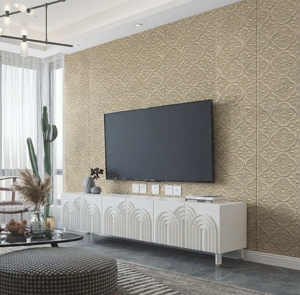 Giấy Dán Tường Nhật Bản Mã Ba6291 Màu Kem Hoa Văn Hiện Đại Chất Lượng Giấy Dán Tường Nhật Bản Mã Ba6291 Màu Kem Hoa Văn Hiện Đại Chất Lượng