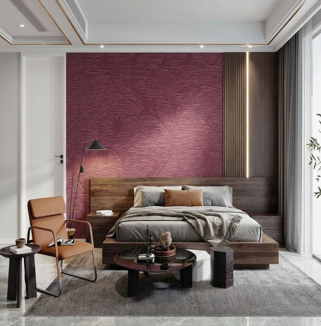 Giấy Dán Tường Nhật Bản Mã Ba6304 Màu Đỏ Rượu Vang Hoạ Tiết Giấy Dán Tường Nhật Bản Mã Ba6304 Màu Đỏ Rượu Vang Hoạ Tiết