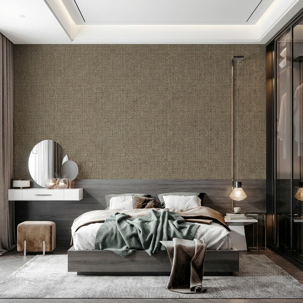 Giấy D&aacute;n Tường Nhật Bản M&atilde; Ba6310 M&agrave;u X&aacute;m Xanh Đậm Tinh Tế