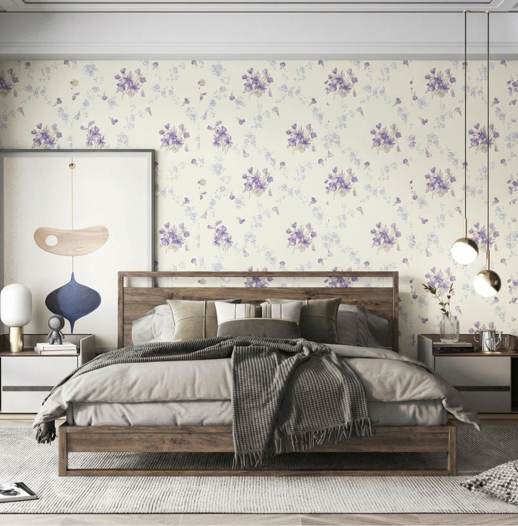 Giấy Dán Tường Nhật Bản Mã Ba6326 Hoạ Tiết Chùm Hoa Đẹp Giấy Dán Tường Nhật Bản Mã Ba6326 Hoạ Tiết Chùm Hoa Đẹp