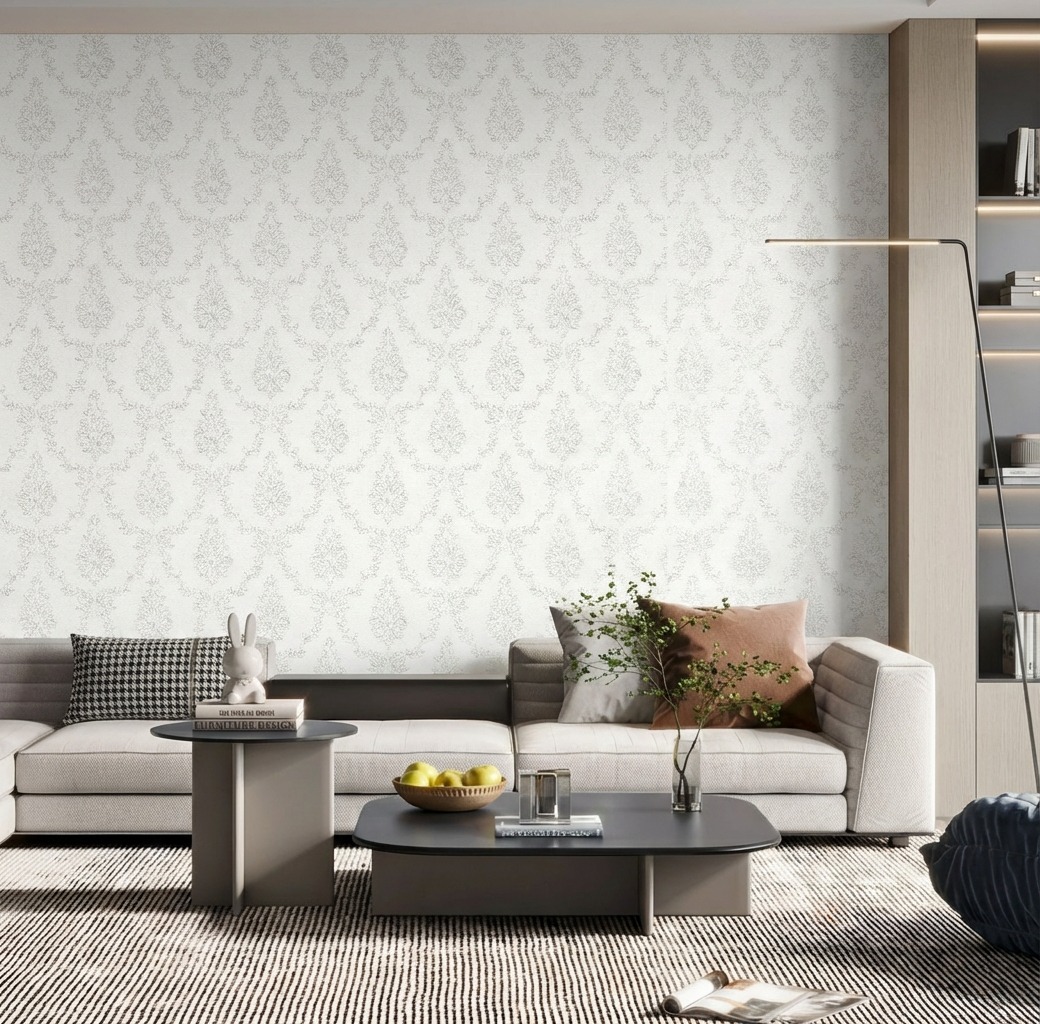 Giấy Dán Tường Nhật Bản Mã Ba6348 Màu Kem Phong Cách Cổ Điển Châu Âu Giấy Dán Tường Nhật Bản Mã Ba6348 Màu Kem Phong Cách Cổ Điển Châu Âu