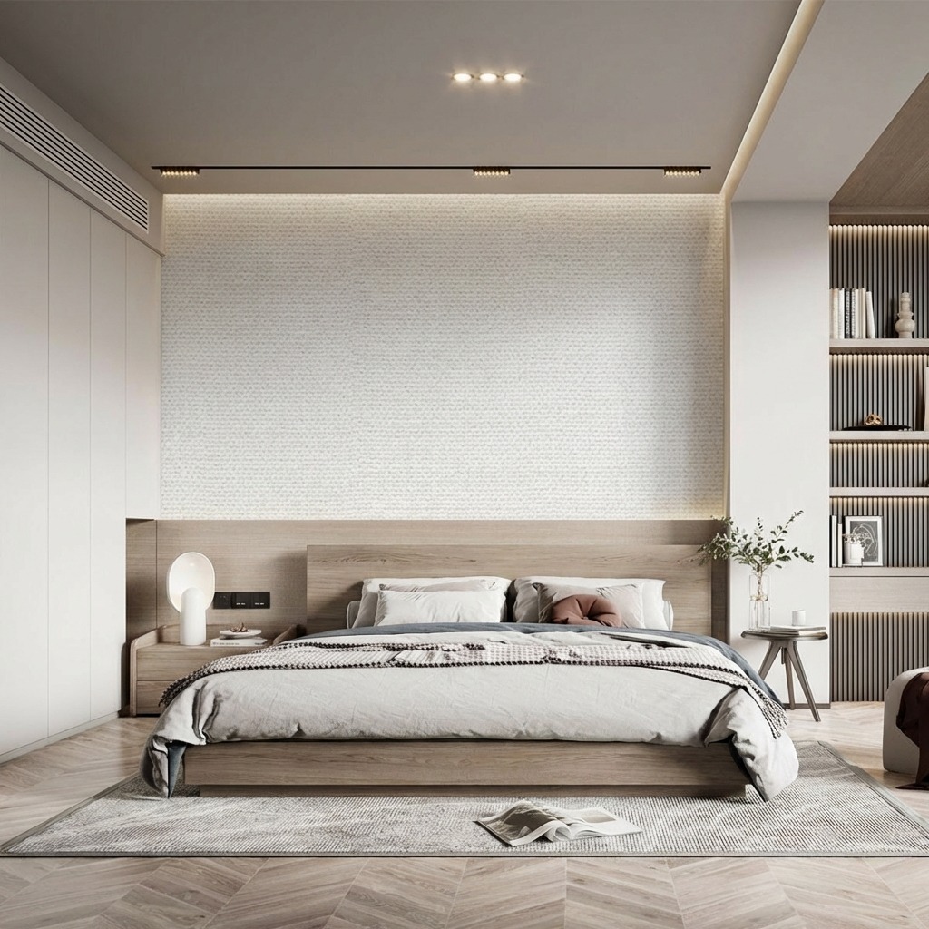 Giấy D&aacute;n Tường Nhật Bản M&atilde; Ba6396 M&agrave;u Trắng Hoạ Tiết Vảy C&aacute;