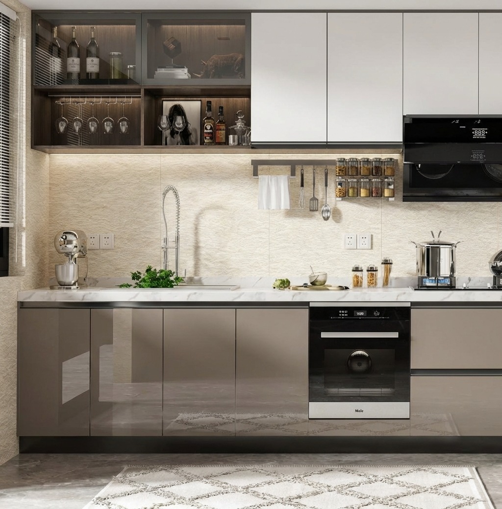 Giấy D&aacute;n Tường Nhật Bản M&atilde; Ba6483 M&agrave;u Kem Hoạ Tiết Tinh Tế