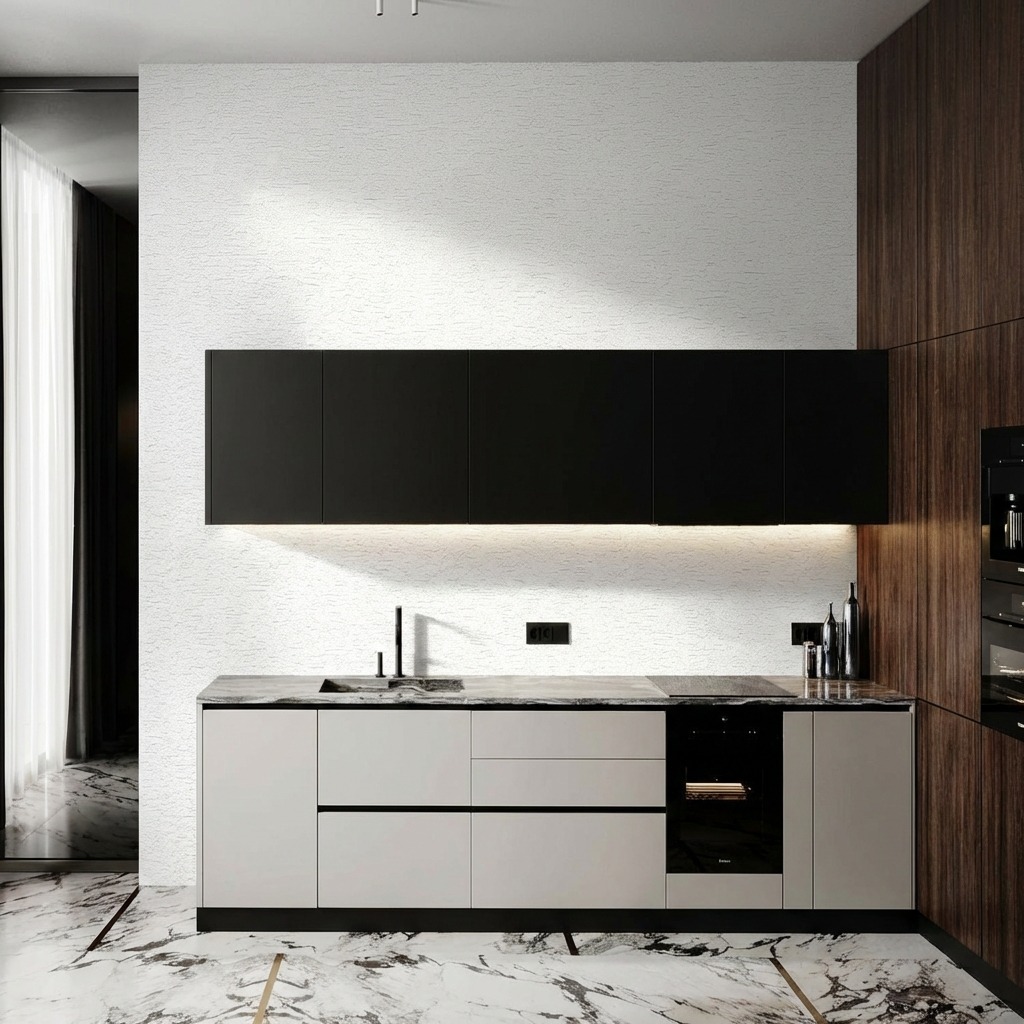 Giấy D&aacute;n Tường Nhật Bản M&atilde; Ba6535 M&agrave;u Trắng Hoạ Tiết Hiện Đại