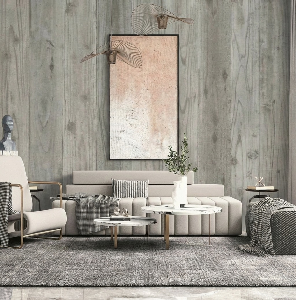 Giấy Dán Tường Nhật Bản Mã Th9378_R01 Màu Xanh Rêu Giả Gỗ Giấy Dán Tường Nhật Bản Mã Th9378_R01 Màu Xanh Rêu Giả Gỗ