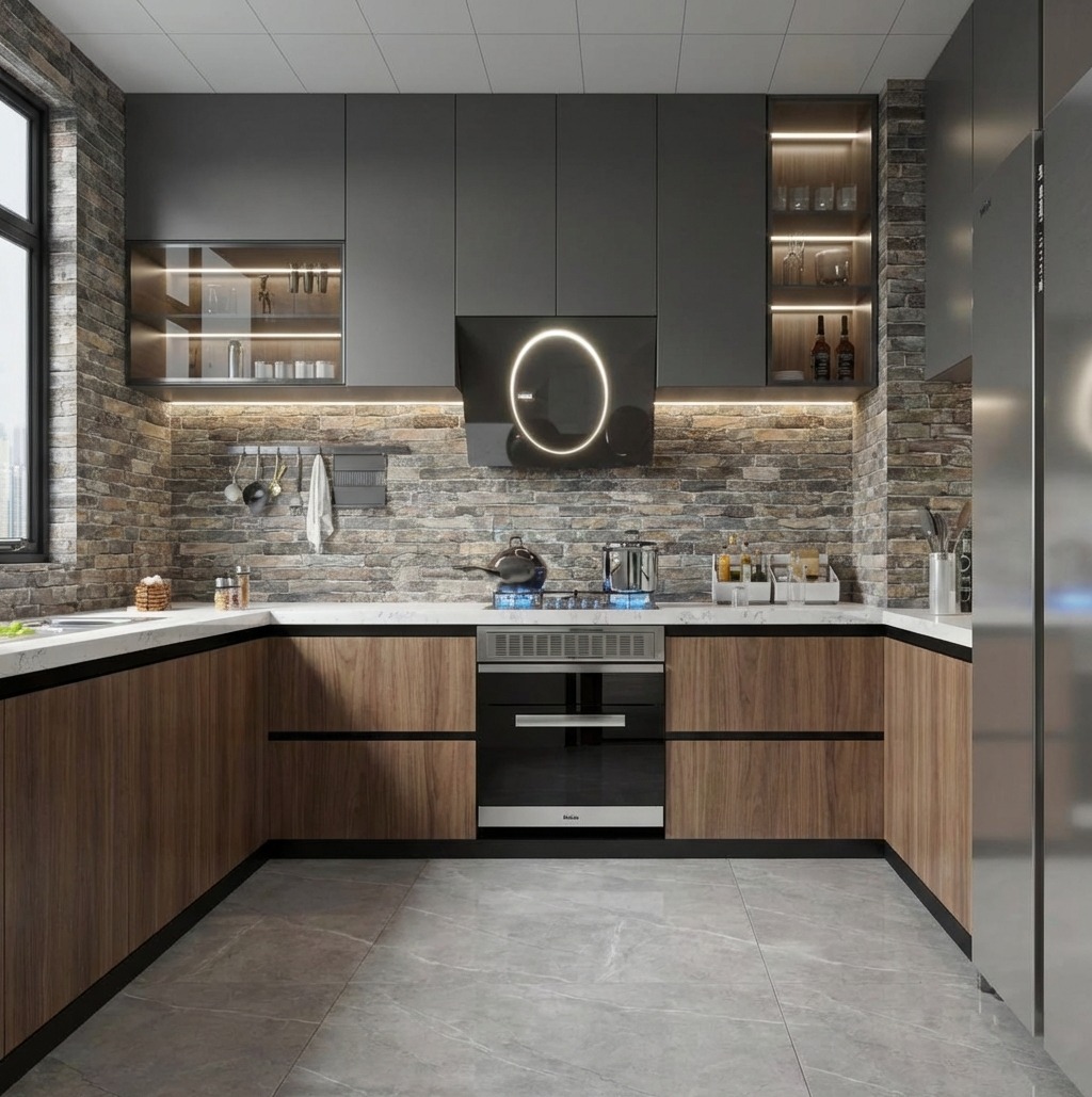 Giấy D&aacute;n Tường Nhật Bản M&atilde; Th9383_R01 Giả Đ&aacute; Chống Thấm