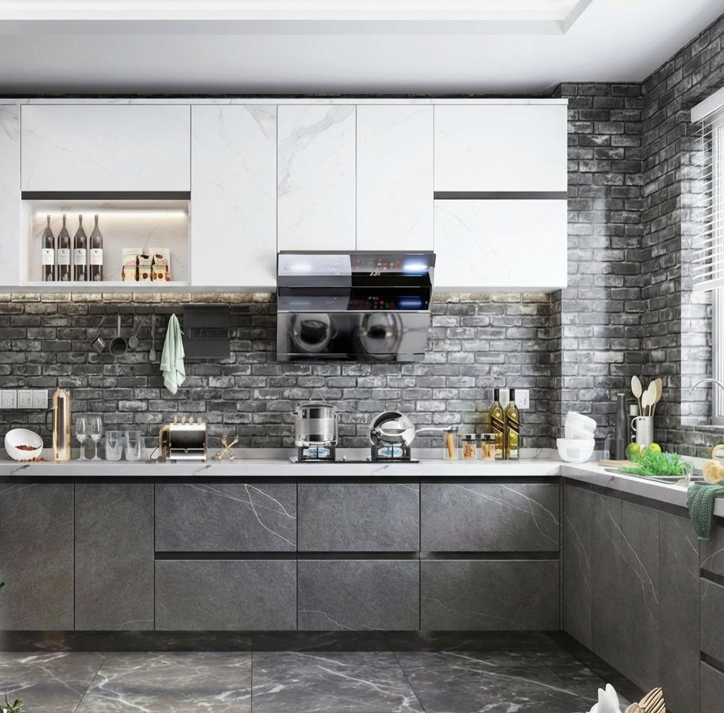 Giấy Dán Tường Nhật Bản Mã Th9386_R01 Màu Đen Giả Đá Giấy Dán Tường Nhật Bản Mã Th9386_R01 Màu Đen Giả Đá