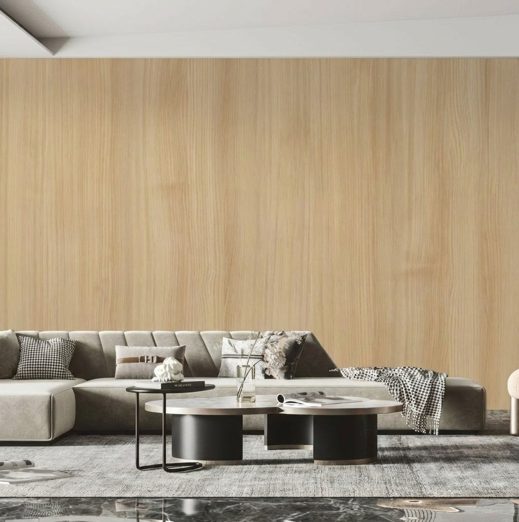 Giấy D&aacute;n Tường Nhật Bản M&atilde; Th9401_R01 V&agrave;ng Nhạt Giả Gỗ