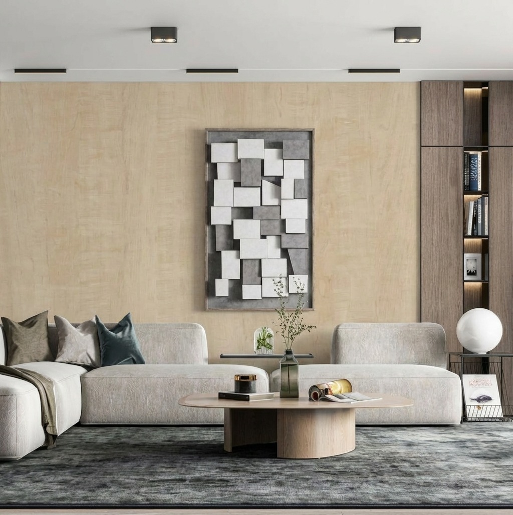 Giấy D&aacute;n Tường Nhật Bản M&atilde; Th9409_R01 Giả Gỗ Hiện Đại