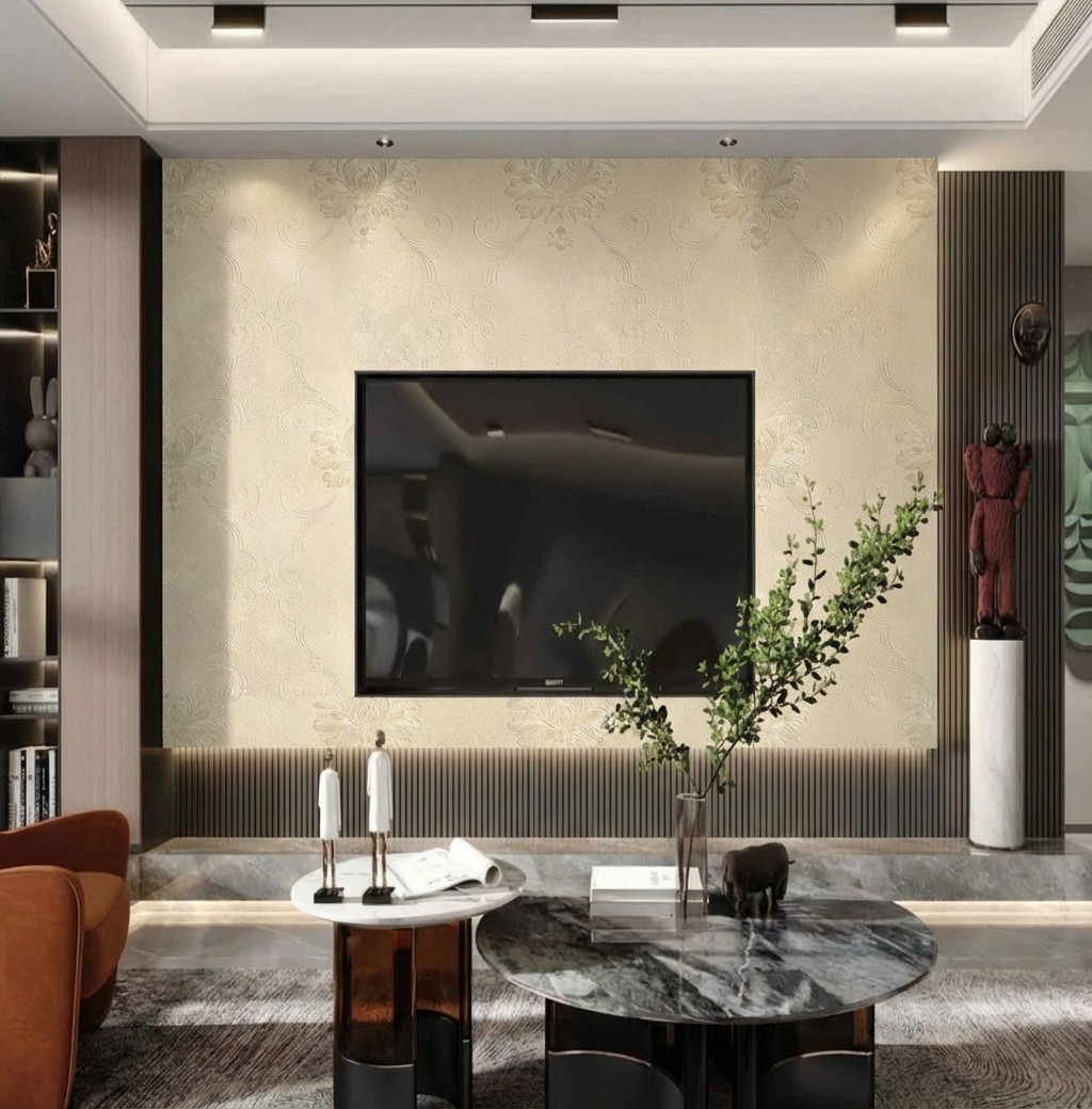 Giấy D&aacute;n Tường the Basics M&agrave;u Kem M&atilde; N0109 Chất Lượng Bền Bỉ