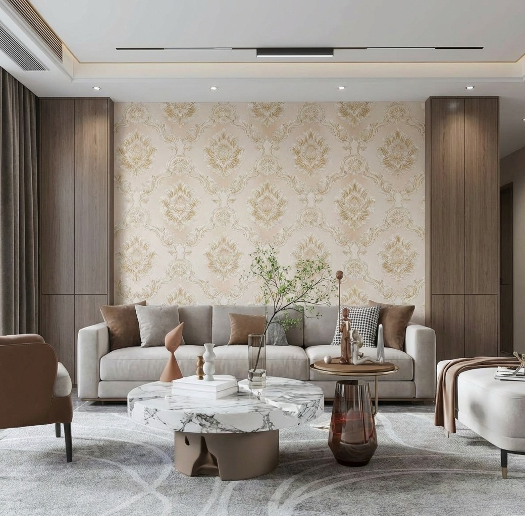 Giấy D&aacute;n Tường the Basics M&agrave;u Trắng M&atilde; N0102 Chất Lượng Cao 