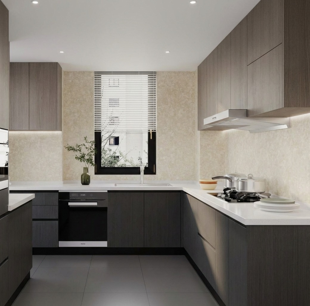 Giấy D&aacute;n Tường Art Deco M&atilde; 8262-4 V&agrave;ng Kem Hoạ Tiết Mờ Sang Trọng