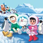 Tranh D&aacute;n Tường Hoạt H&igrave;nh KD038: Chuyến Phi&ecirc;u Lưu Ở Nam Cực