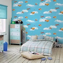 Giấy Dán Tường Base Mã 3825-2 Chủ Đề Máy Bay Trên Bầu Trời Giấy Dán Tường Base Mã 3825-2 Chủ Đề Máy Bay Trên Bầu Trời