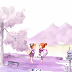 Giấy Dán Tường Cho Bé Gái Hoạ Tiết Đôi Bạn Thân Thiết Đẹp - HPL-031 Giấy Dán Tường Cho Bé Gái Hoạ Tiết Đôi Bạn Thân Thiết Đẹp - HPL-031