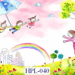 Giấy Dán Tường Cho Trẻ Màu Sắc Ngộ Nghĩnh - HPL-040 Giấy Dán Tường Cho Trẻ Màu Sắc Ngộ Nghĩnh - HPL-040