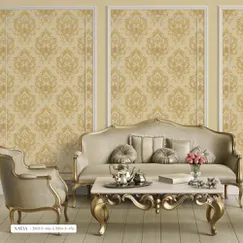 Giấy Dán Tường Hàn Quốc Xavia Mã 3903-3 Hoạ Tiết Damask Cổ Điển Giấy Dán Tường Hàn Quốc Xavia Mã 3903-3 Hoạ Tiết Damask Cổ Điển