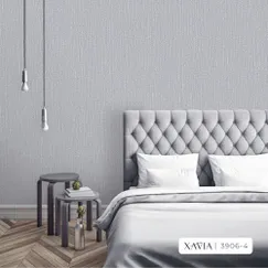 Giấy Dán Tường Hàn Quốc Xavia Mã 3906-4 Màu Xám Giấy Dán Tường Hàn Quốc Xavia Mã 3906-4 Màu Xám