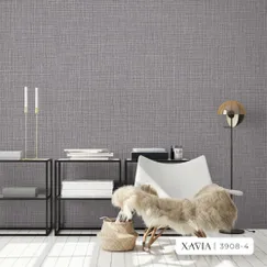 Giấy Dán Tường Hàn Quốc Xavia Mã 3908-4 Màu Xám Giả Vải Giấy Dán Tường Hàn Quốc Xavia Mã 3908-4 Màu Xám Giả Vải
