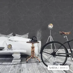 Giấy Dán Tường Hàn Quốc Xavia Mã 3909-3 Màu Xám Đậm  Giấy Dán Tường Hàn Quốc Xavia Mã 3909-3 Màu Xám Đậm
