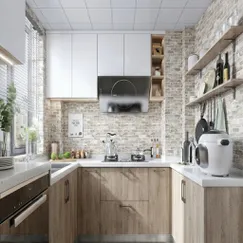 Giấy Dán Tường Imperial Mã 81019-2 Giả Tường Ốp Đá Màu Xám