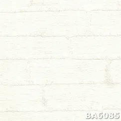 Giấy Dán Tường Nhật Bản Mã Ba6085 Màu Trắng Kem Giả Gạch