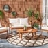 Bộ khung 06 tranh Minimalist tông màu cam nâu hiện đại treo tường