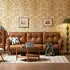 Giấy Dán Tường Cassia Mã 8661-3 Vàng Nâu Họa Tiết Cổ Điển