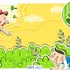 Giấy Dán Tường Trẻ Em Mã HPL-022 Chủ Đề Niềm Vui Tuổi Thơ