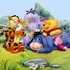Tranh Dán Tường Gấu Pooh Và Những Người Bạn Mã DW-274