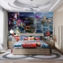 Tranh Dán Tường Hoạt Hình DW-014: Cars Vòng Quanh Thế Giới