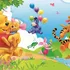 Tranh Dán Tường Hoạt Hình KD046: Ngày Hội Vui Vẻ Ở Rừng Trăm Mẫu