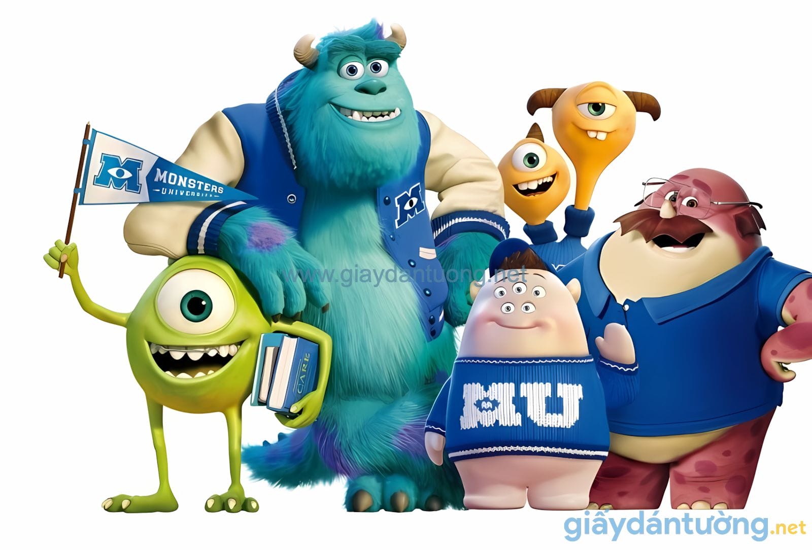 Tranh D&aacute;n Tường Hoạt H&igrave;nh: Đội Qu&acirc;n Qu&aacute;i Vật Monsters University DW-066