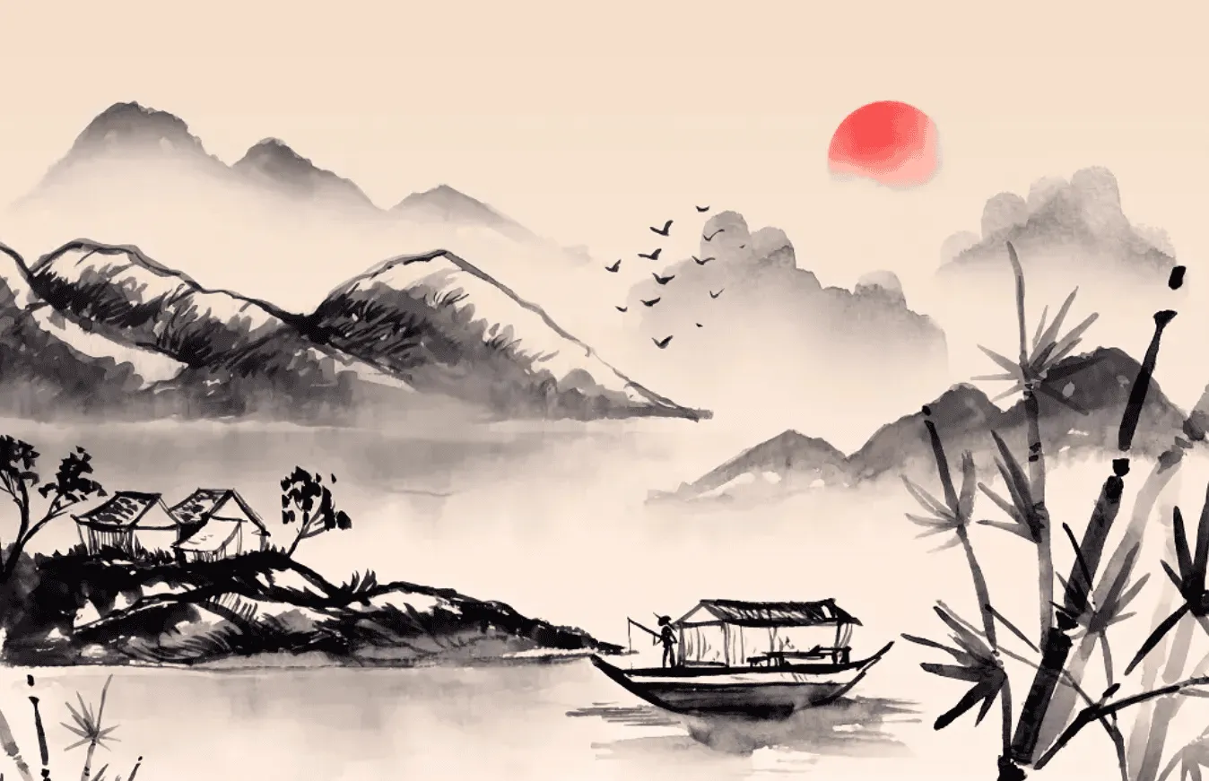 102+ Mẫu tranh thủy mặc, đẹp, mang nhiều ý nghĩa, in theo yêu cầu