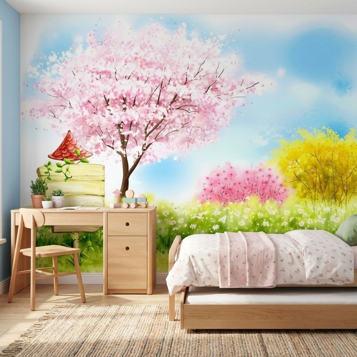 Tranh D&aacute;n Tường L&atilde;ng Mạn DRL-051: Nơi M&ugrave;a Xu&acirc;n Bắt Đầu