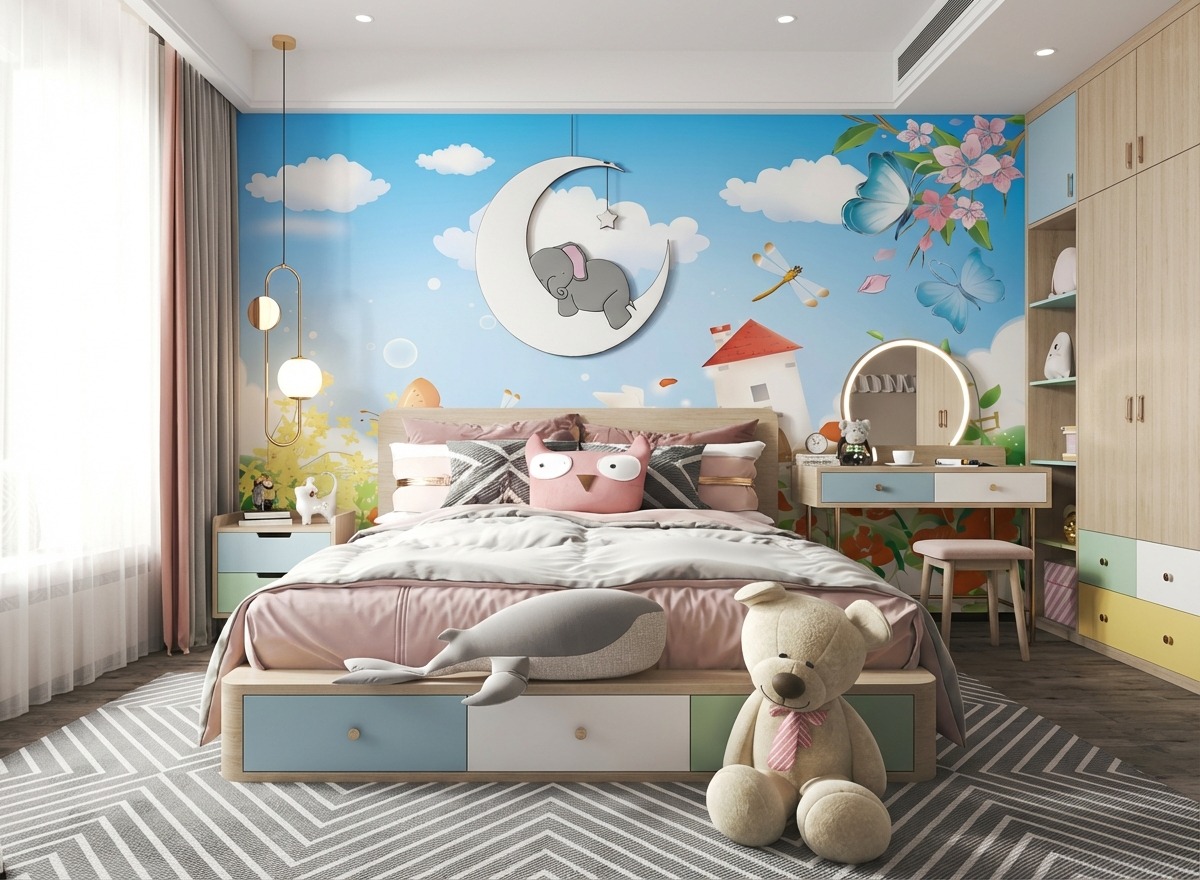 Tranh Dán Tường Lãng Mạn DRL-065: Mùa Xuân Trên Đồi Xanh Tranh Dán Tường Lãng Mạn DRL-065: Mùa Xuân Trên Đồi Xanh