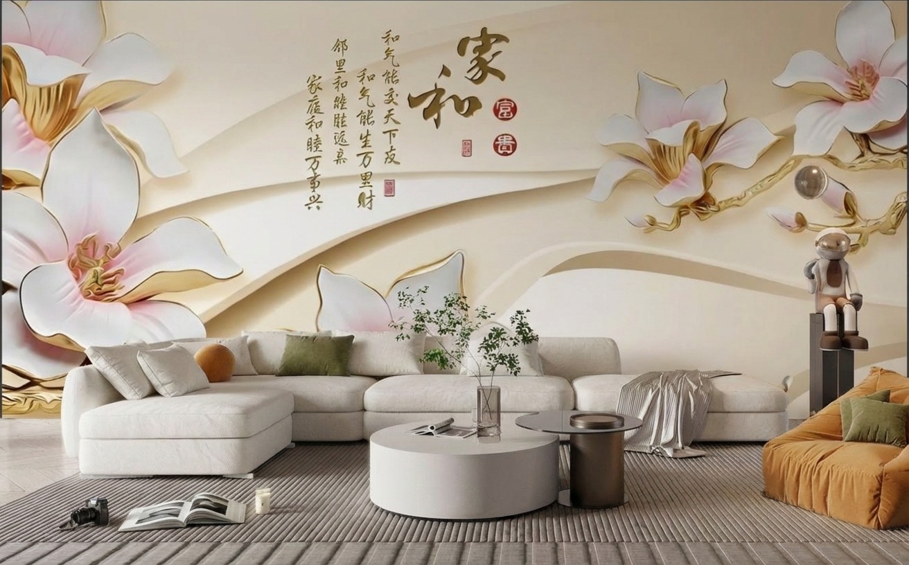 Tranh Ngọc D&aacute;n Tường PTH-110: Mộc Lan V&agrave; C&aacute; Ch&eacute;p